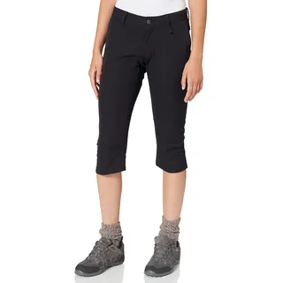 Fjällräven Damen Abisko Capri Hose, Schwarz, 48 EU