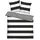 Siena Wendemotiv Weiß/Schwarz 200 x 220 cm + 2 x 80 x 80 cm