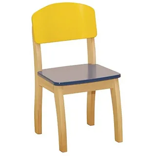 roba Kinderstuhl bunt lackiert 61,5 x 32,5 x 32,5 cm
