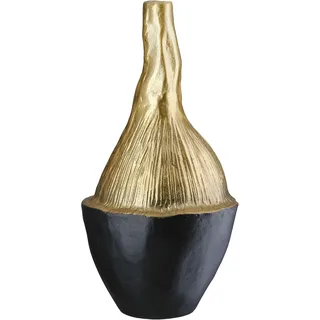 Gilde "Vase Prero schlanz", goldfarben, schwarz),