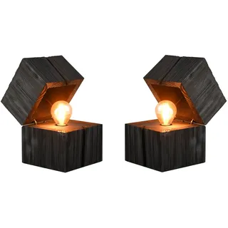 meine wunschleuchte Tischleuchte Schwarz 2 St.