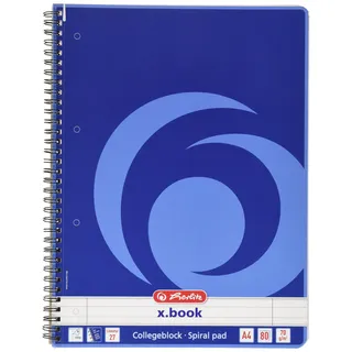 Herlitz Collegeblock liniert A4 Blau