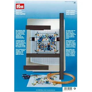 Prym - Prym Magnettafel - 1 Stück | Entworfen für die Sicherung von Stickmustern, drei verschiedene Magnetstreifen