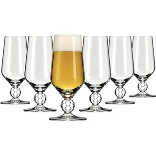 RITZENHOFF Bierglas-Set 6er - 375 ml - Made in Germany | Artikelnr. 6301020, Serie WM Pokal, 6 Biergläser 375 ml, Kristallglas, spülmaschinenfest
