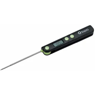 tepro Digitales faltbares Taschenthermometer, Kerntemperaturmesser, -10 bis 140°C, beleuchtetes Display, klappbar, umschaltbar °C/°F, Grill- und Küchenthermometer, kompakt und mobil