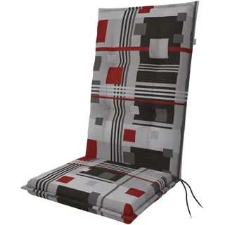 Doppler Hochlehner 48 x 119 x 6 cm grau/rot