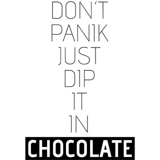 queence Wanddekoobjekt »CHOCOLATE« Stahlschild, Blechschild, Spruch, Witzig, Wanddeko, retro, 20x30cm, schwarz
