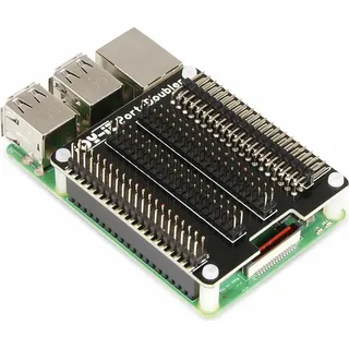 Joy-It Raspberry Pi® Erweiterungs-Platine rb-port-doubler 2 B, Entwicklungsboard + Kit