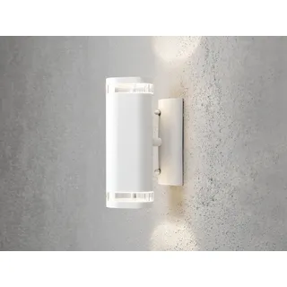 LED Außenwandleuchte Up Down zur Fassadenbeleuchtung, Außenleuchte 24cm, Weiß - Weiß