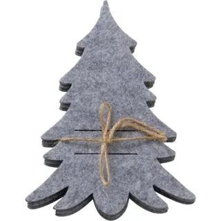 Bestecktasche aus Filz FILZY in Form eines Tannenbaums