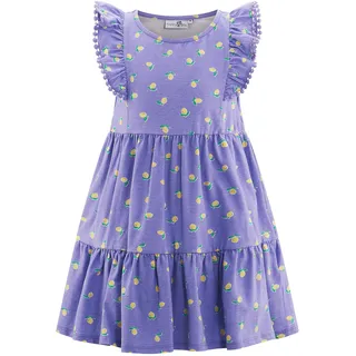 Sommerkleid HAPPY GIRLS "Mädchenkleid", Mädchen, Gr. 128, EURO-Größen, lila, Stoff, 100% Baumwolle, normal, Kleider Sommerkleid