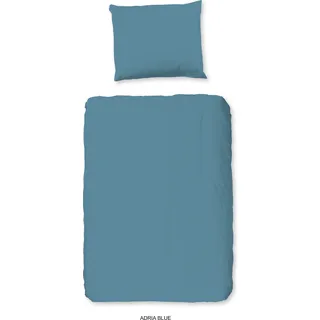 Duvet cover Good Morning 100x135 + 1* 40x60 cm - Solid color - Blau