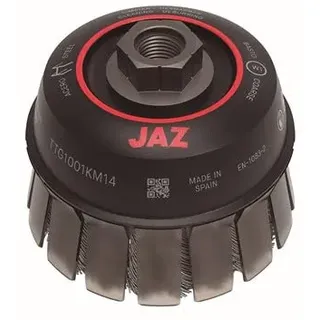 Taza Trenzada TT con Guarda Diam. 125 Acero Gris 0,50 Rosca M14