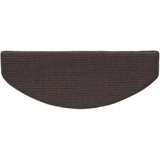 Pergamon Natur Sisal Stufenmatten 15Er-Set , Schwarz , Textil , Rund , 24x65 cm , rutschfeste Unterfläche , Teppiche und Böden, Bodenbeläge