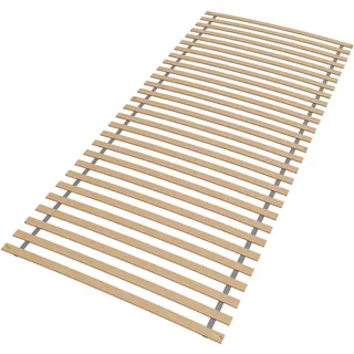 Sleepneo Rollrost 100x200, fertig montiert und gerollt, Lattenrost aus Buchenholz, 28 Latten , Buchefarben , Holz , 100x200 cm , Blauer Engel , Mittelgurt, nicht verstellbar , Schlafzimmer, Lattenroste, Rollroste