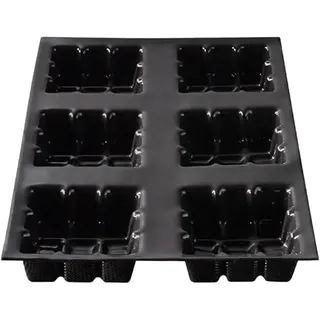 Flexipan Backform für 6 kleine Tabletten – Schokolade, Gebäck, Salzwasser, Brownie, Gouter – Auflaufform, antihaftbeschichtet, gleichmäßiges Kochen – wiederverwendbar, originelle Formen – einfaches