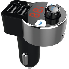 TechniSat DIGICAR 1 BT 87.5 - 108 MHz Bluetooth Black, USB Ladegerät, Schwarz