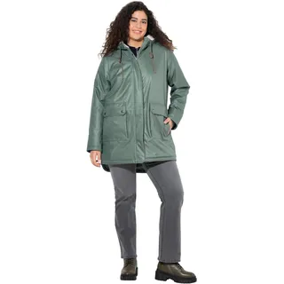 Ulla Popken Damen große Größen Übergrößen Plus Size HYPRAR Funktions-Steppjacke, wasserdicht, Teddyfleece