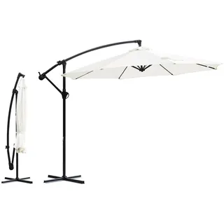 Sekey® Ampelschirm 300 cm Sonnenschirm Gartenschirm Kurbelschirm mit Kurbelvorrichtung Sonnenschutz UV50+