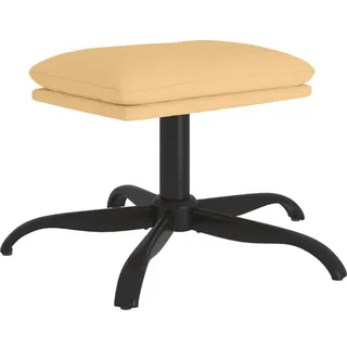 vidaXL Fußhocker Creme 60x60x36 cm Mikrofasergewebe - Creme