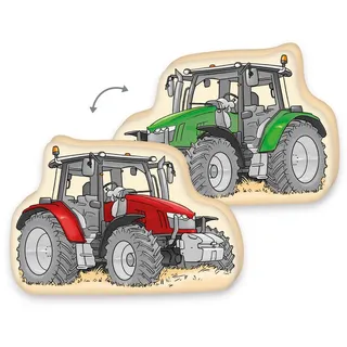 Herding Young Collection Traktor Dekokissen 36 x 24 cm Mehrfarbig
