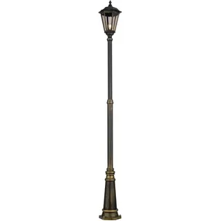 Orion Leuchten Außen Mastleuchte 249cm 100W E27 Schwarz-Gold