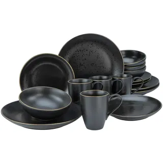 CreaTable Industrial Kombiservice 16-tlg. schwarz/gold