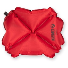 Klymit Aufblasbares Outdoor Campingkopfkissen Pillow X, 002751, Rot/Grau