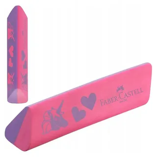 Faber-Castell Dreieckiger Radiergummi Einhorn lila/pink