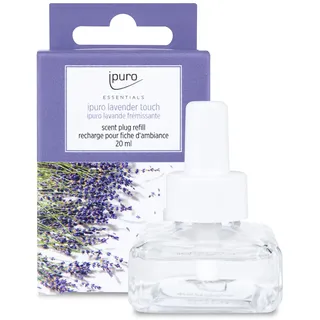 ipuro - Electric Scent Plug Nachfüller LAVENDER TOUCH 20ml - Raumduft mit Lavendel, Zitrus, Blüten, Minze & Moschus - nachfüllbarer Lufterfrischer für die Steckdose - Duft Diffuser - ohne Duftstecker