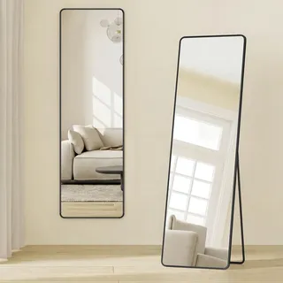 Songmics Ganzkörperspiegel 150 x 40 cm Tintenschwarz