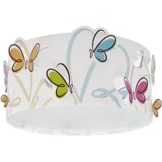 Dalber Deckenlampe kinderzimmer, Deckenleuchte für Kinder Butterfly Schmetterlinge, 62146N, E27