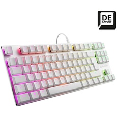 Bild von PureWriter TKL RGB weiß, Kailh Choc LOW PROFILE BLUE, USB, DE (4044951034253)