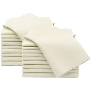 Zollner Reinigungstücher, 20er-Set, 40x40 cm, 100% Baumwolle, Weiß , Textil , 40x40 cm , Oeko-Tex® Standard 100 , Heimtextilien, Geschirrtücher & Schürzen, Geschirrtücher