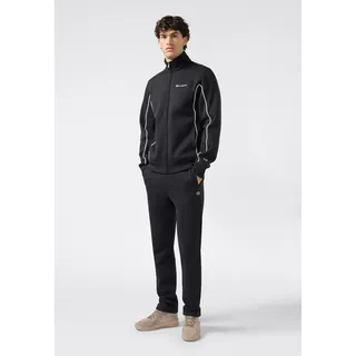 Jogginganzug CHAMPION "Sweatsuit", Herren, Gr. S (44/46), nbk, nbk, nbk, wht, Obermaterial: 55% Baumwolle, 45% Polyester, Sportanzüge Jogginganzug, für Freizeit und Training, sportlicher Stil, angenehmes Tragegefühl