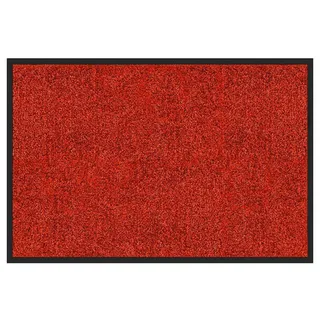 Schmutzfangmatte , Rot , Textil , Uni , rechteckig , 120x600 cm , Made in EU, Oeko-Tex® Standard 100 , rutschfest, pflegeleicht, schmutzabweisend, für Fußbodenheizung geeignet, schützt den Fußboden , Teppiche und Böden, Teppiche, Waschbare Teppiche
