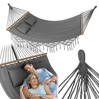 Outtec Hängematte - 200x150 cm, bis 220 kg - Boho Hammock für Outdoor, Garten, Balkon - für Kinder und Erwachsene