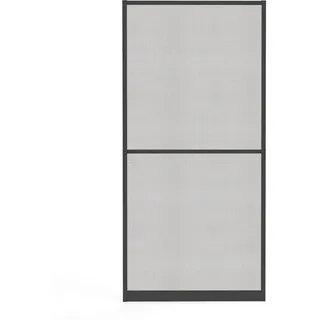 hecht International Insektenschutz-Tür Alu-Türbausatz 100 x 210 cm Grau