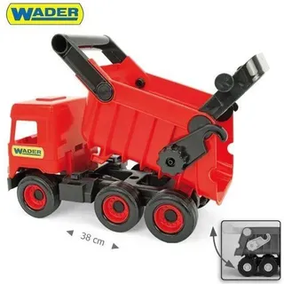 MIDDLE TRUCK Kipper rot-schwarz im Schaukarton - Rot