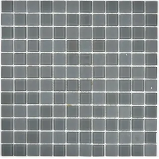 Glasmosaik anthrazit Fliesenspiegel Dusche Küche Wand 63-2602 10 Mosaikplatten