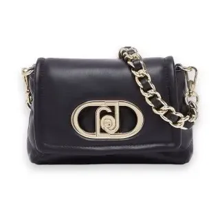 Liu Jo für Damen. AF6269-E1166 Kleine schwarze LaPuffy Tasche (OSFA), Lässig, Polyester