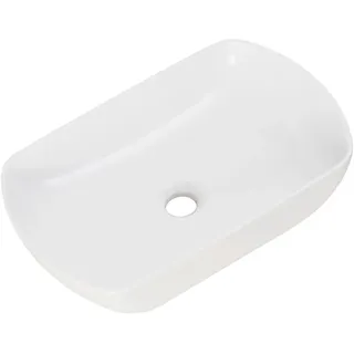 Mid.you Waschbecken , Weiß , Keramik , 50x12.5x31.5 cm , Badezimmer, Waschbecken & Armaturen, Waschbecken