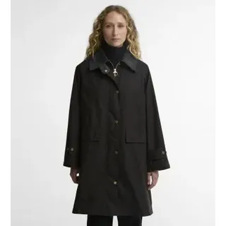 Barbour für Damen. LWX1588 Dunkelbraune gewachste Agatha-Jacke (L), Lässig, Baumwolle