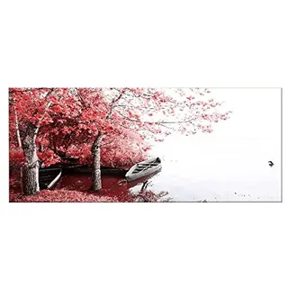 Homemania Wandbild, Motiv: Schiff, Landschaft, für Wohnzimmer, Schlafzimmer, mehrfarbig, aus Polyester, Holz, 70 x 3 x 100 cm