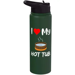 Lustiger Whirlpool-Besitzer Zitat I love Whirlpools Outdoor Spa Wanne Stainless Steel Insulated Water Bottle