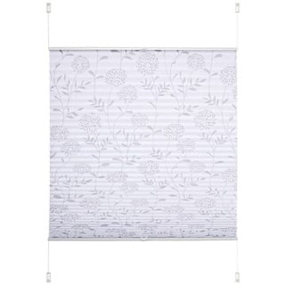 LIEDECO Klemmfix-Plissee 40 x 130 cm Polyester Weiß