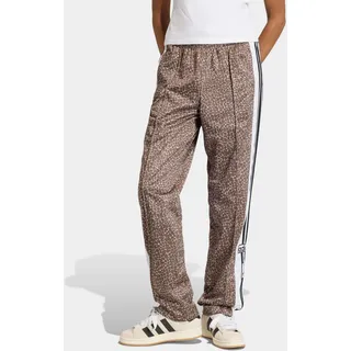 Sporthose ADIDAS ORIGINALS "AOP ADI-BREAK", Damen, Gr. XXL, N-Gr, earth strata, stone khaki, normal, gr., Obermaterial: 100% Polyester, Hosen Sporthose