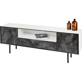 Paroli Sideboard Susa 165 x 60 x 34 cm Weiß / Schwarz