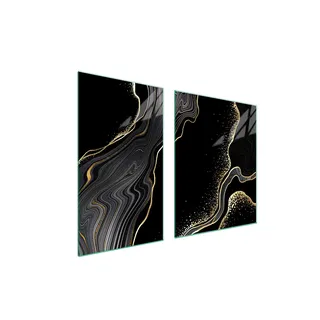 Glasplatte und Schneidebrett 100x52 Marmor