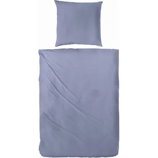 135x200 Perkal-Bettwäsche Knutzen gestreift Blau 13367001-033 - Blau